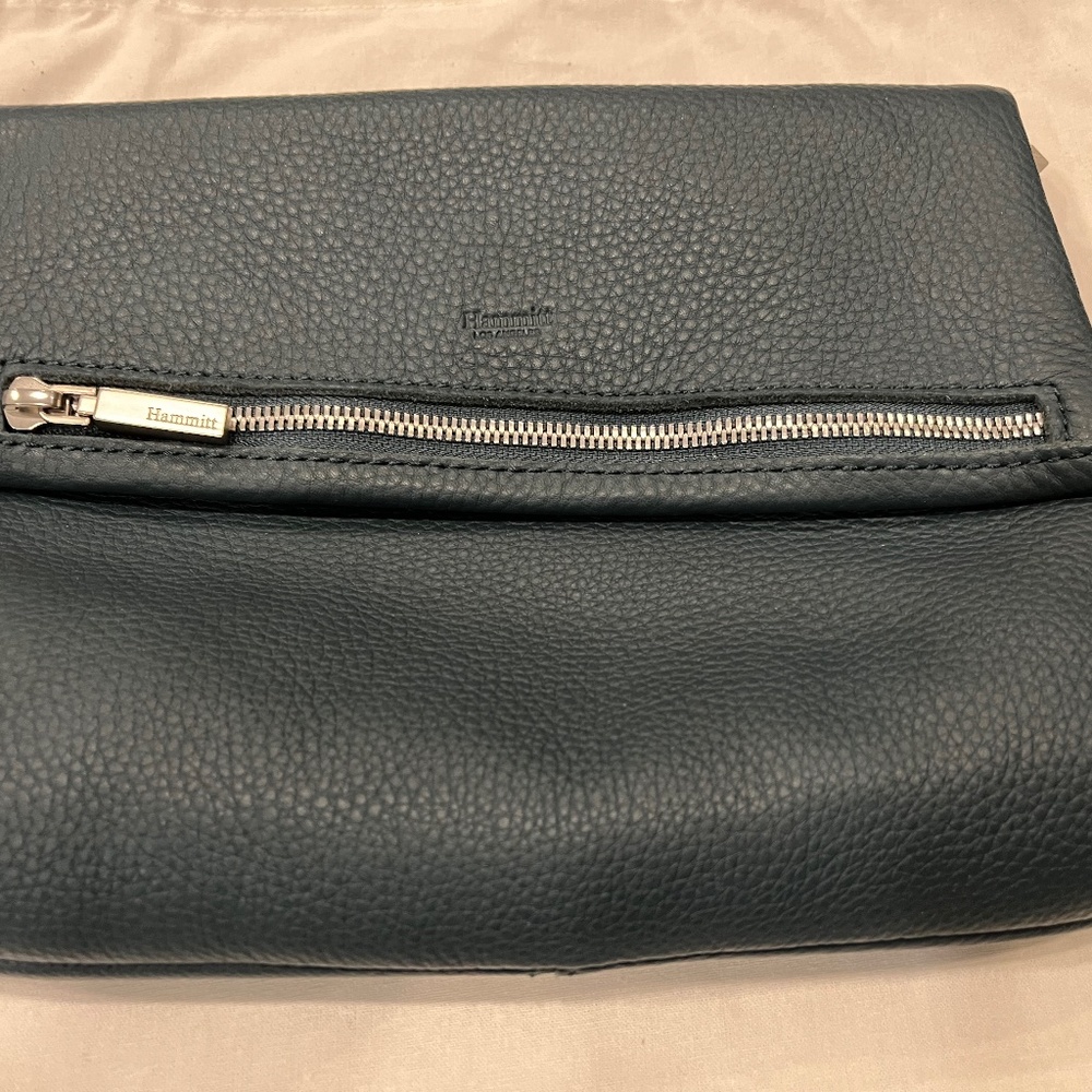 NEW with TAGS!  Hammitt VIP Medium Bag. Teal leather with silver hardware